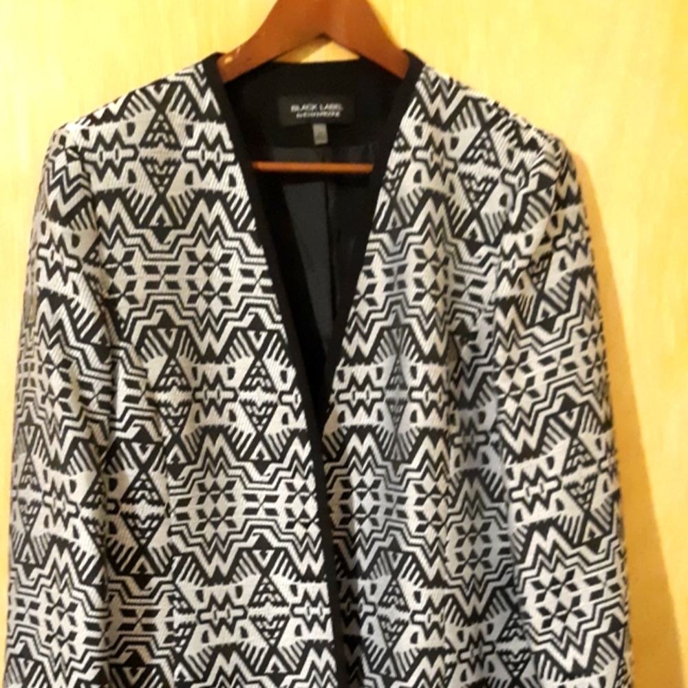 Black Label Silver/Black Blazer Size 14
